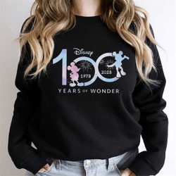 disney 100 years of wonder sweatshirt, 100 year anniversary, disney 100th shirt, disneyworld shirt, disney trip shirt, d