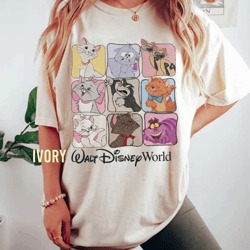 comfort colors retro the aristocats shirt, walt disney world shirt, marie aristocats shirt, disney cat shirt, disneyland