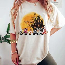 disney abbey road halloween shirt, disney comfort colors shirt, disney halloween shirt, mickey friends abbey road shirt,