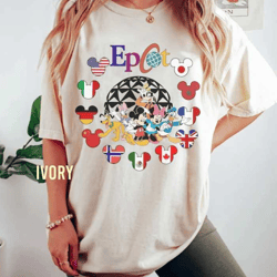 comfort colors retro disney epcot shirt, epcot center 1982 shirt, mickey and friends epcot shirt, disney epcot shirt, di