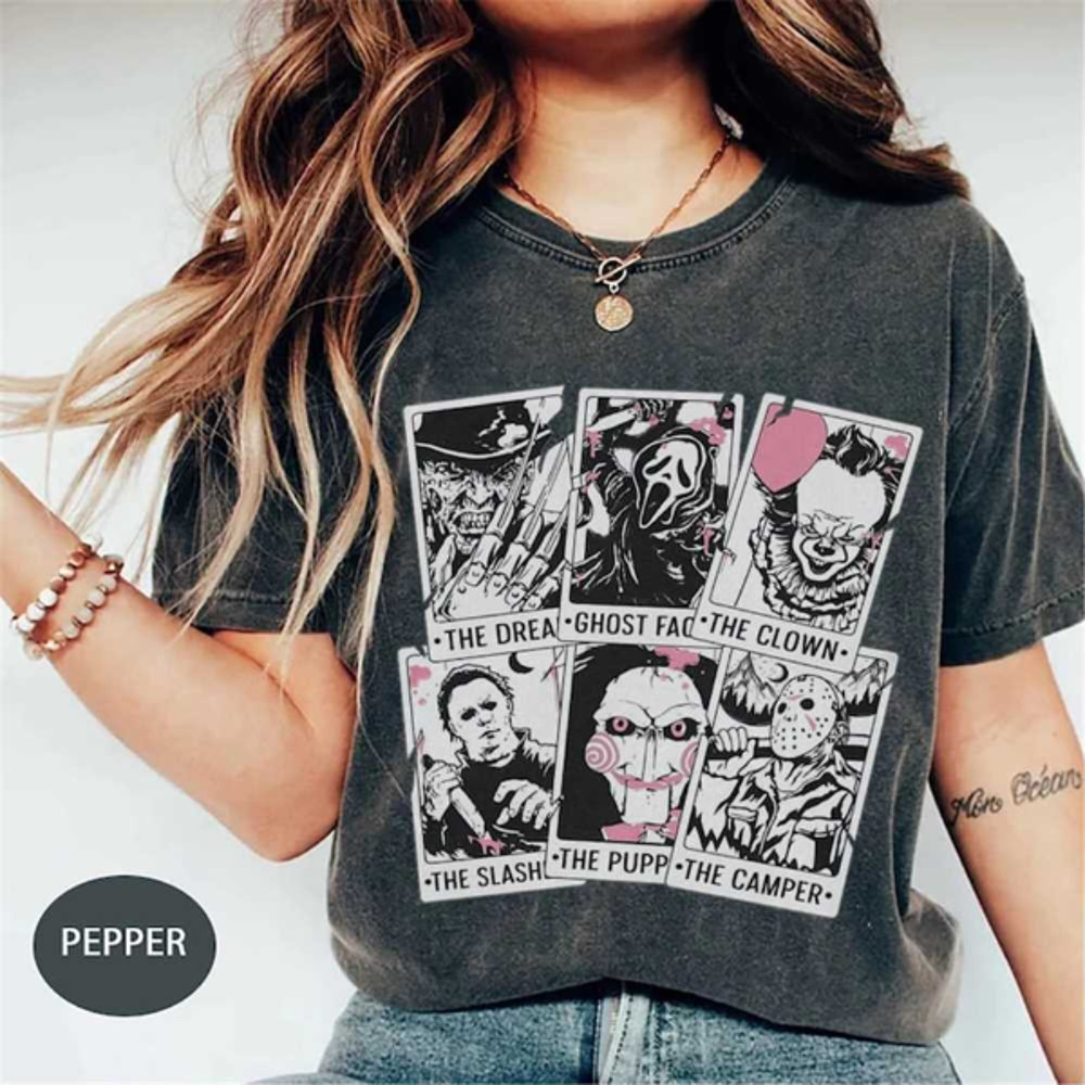 MR910202314221comfortcolorsretrohorrortarotcardshirthorrorimage1jpg