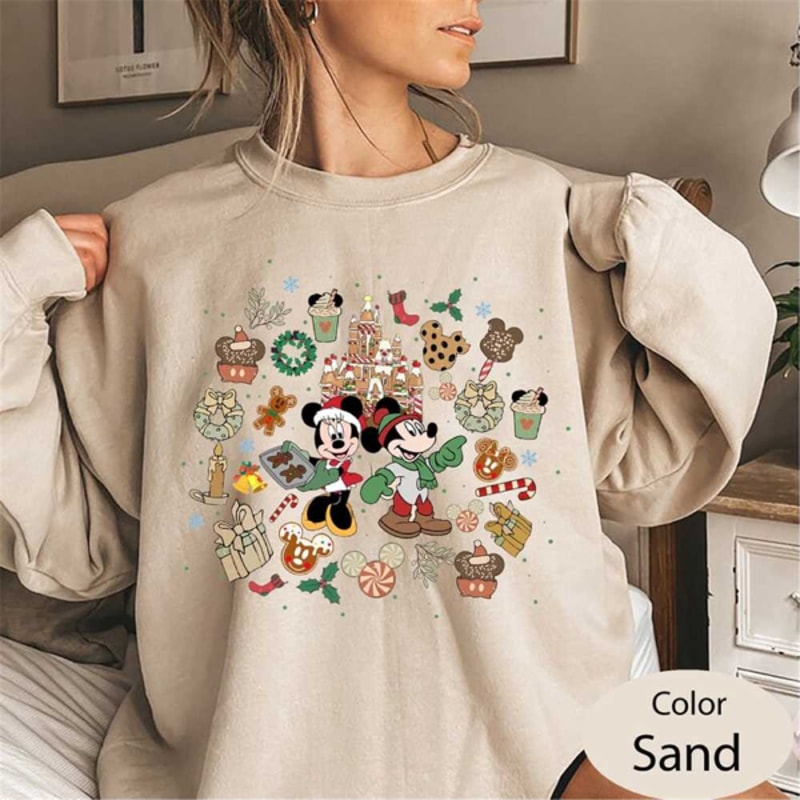 MR9102023134723vintagemickeyminniesweatshirtsgingerbreadcastleshirtimage1jpg