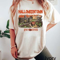 vintage halloween town est 1998 sweatshirt, halloweentown sweatshirt, pumpkin halloweentown shirt, halloween party, comf