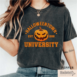 vintage halloween town university est 1998 shirt, halloweentown shirt, pumpkin halloween town shirt, halloween party,gif