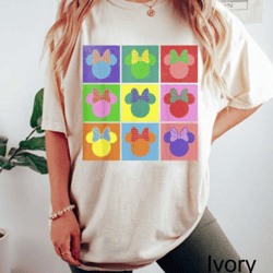 retro minnie comfort color shirt, mickey and friends shirt, minnie mouse pop art shirt, disney vacation, disney shirt, d