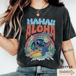 retro lilo & stitch aloha hawaii shirt, comfort colors disney stitch shirt, stitch hawaii shirt, disney shirt, disneywor