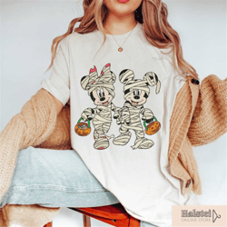 mickey mummy shirt, minnie mummy t-shirt, mickey and friends halloween tee, disney halloween gift, funny halloween tee,
