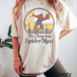 the amazing spider man comfort colors shirt, vintage spiderman comic shirt, spider man t-shirt, mcu fan gift, marvel ave