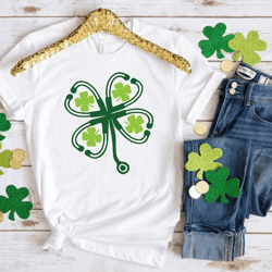 st.patricks lucky nurse shirt, irish women shirt, nurse lucky green, shamrock tee, nurse stethoscope t-shirt, irish nurs