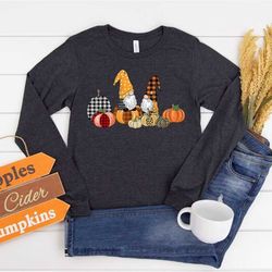 thanksgiving gnomes shirt, gnome shirt, buffalo plaid shirt, thanksgiving with my gnomies, happy thanksgiving shirt, tha