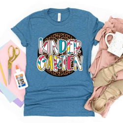 kindergarten shirt, back to school shirt, kindergarten leopard shirt, teacher life shirt, first grade teacher shirt, gif