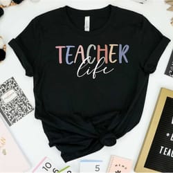 teacher life shirt, gift for teacher, teacher mode shirt, cute teacher shirt, teacher gift, preschool teacher shirt, bac