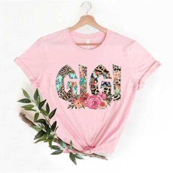 floral gigi shirt, mothers day gift, gift for gigi, cute gigi shirt, grandma gift tee, grandma t-shirt, gift for grandma