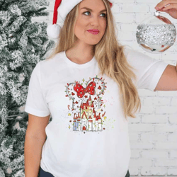disney water color christmas castle lights t-shirt, minnie ear lights shirt, disney christmas castle shirts, disney fami