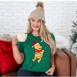 christmas pooh shirt, winnie the pooh christmas shirt, merry christmas pooh shirt, disney pooh shirt, disney christmas s