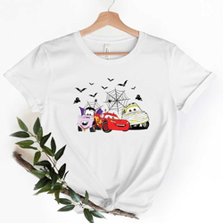 disney cars land halloween shirt, lightning mcqueen shirt, vintage disney cars halloween shirt, disney car pixar shirt