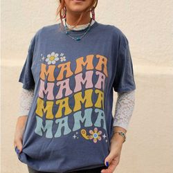 retro mama shirt gift for mom floral mama t shirt mama tshirt retro floral mama shirt groovy mama shirt groovy t shirt f
