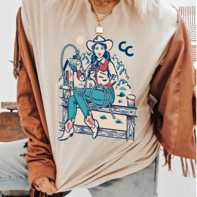 MR2182023104218cowgirlshirtcountryconcertteewesterngraphicteeforivoryjpg