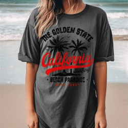 beach tshirt, beach vibes, surfing tee, beach t shirt, california shirt, california tee, california gift, oversized comf