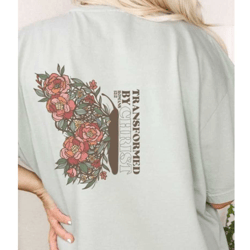 jesus christ is lord jesus clothes transformed by christ butterfly t-shirt boho christian shirt christian apparel for wo