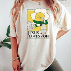 jesus loves you shirt jesus clothes jesus loves you comfort color christian apparel for women retro jesus shirt retro ch