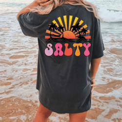 comfort colors stay salty tshirt, minimal waves shirt, beach shirt, ocean tee, surfing tshirt, summer tee, summer unisex