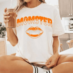comfort colors momster shirt, retro halloween t-shirt, cute fall shirt, vintage ghost shirt, spooky tee, momster t-shirt