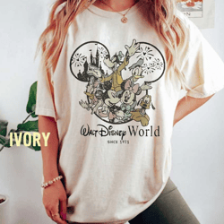 comfort retro vintage walt disney world est 1971 shirt, mickey and friends shirt, disneyworld shirt, disney family shirt