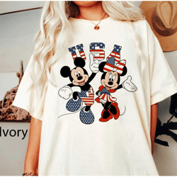 disney 4th of july shirt, fourth of july mickey and minnie shirt, patriotic disney tee, memorial day, disney independenc