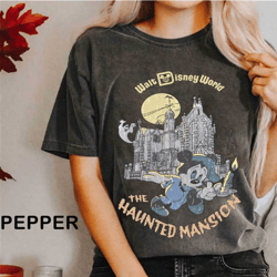 vintage walt disney world the haunted mansion shirt, retro mickey haunted mansion shirt, retro disney halloween shirt, m