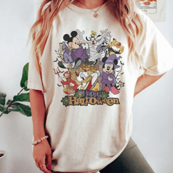 retro disney happy halloween shirt, mickey boo halloween shirt, pumpkin mickey, disney spooky shirt, disney halloween sh