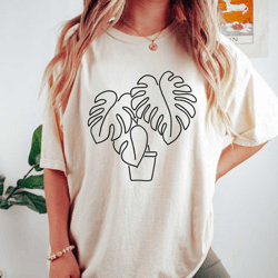 monstera plant shirt, plant lover gift, monstera mom shirt, plant lover tshirt, plant shirt, gardening shirt, gardening
