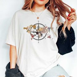 compass shirt, adventure shirt, camping shirt, hiking shirt, vacation shirt, road trip shirt, camping gift, adventure aw