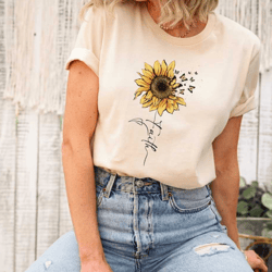 faith sunflower shirt, faith tee, faith t-shirt, christian shirt, christian gifts, christian mom shirt, bible shirts, re