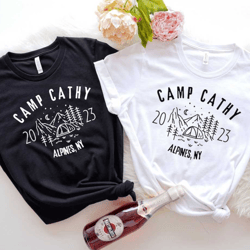 camp bachelorette shirts, camping bachelorette shirt, custom bachelorette camping shirts, camp bach party t-shirts