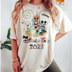 custom name disney trip 2023, walt disney matching shirts, disney family shirts, disney family matching shirt, disneylan