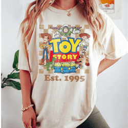 disney toy story est 1995 comfort colors shirt, disney toy story characters group shirt, disney family vacation trip, to