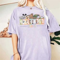 vintage disney hollywood studios shirt, mickey and friends shirt, hollywood tower hotel shirt, epcot center shirt, disne