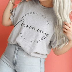 promoted to... / pregnancy announcement shirts