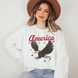 america eagle patriotic pullover sweatshirt