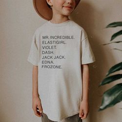 incredibles character names