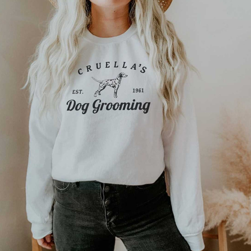 MR158202316522cruellasdoggroomingdisneypulloversweatshirtimage1jpg