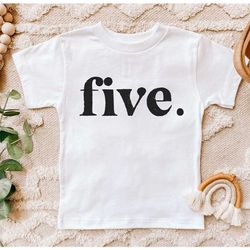 five / fifth birthday