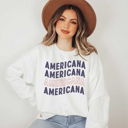 americana patriotic pullover sweatshirt