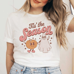 tis the season retro halloween tee / pumpkin / ghost