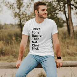 avengers character names / marvel / disney