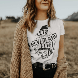 lets go to neverland / pirate island / neverland / peter pan / disney inspired shirt