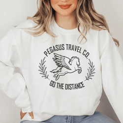 pegasus travel co. / go the distance / hercules disney inspired pullover sweatshirt