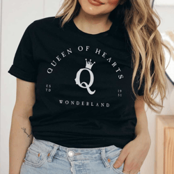 queen of hearts / alice in wonderland / disney inspired tee