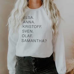 frozen characters disney pullover sweatshirt